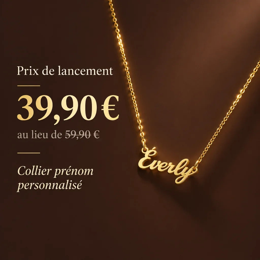 [Scale AI] badge, Collier prénom personnalisé